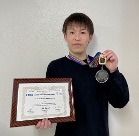 国際会議IEEE GCCE 2022で本学科の大学院生がExcellent Paper Award, Silver Prizeを受賞！